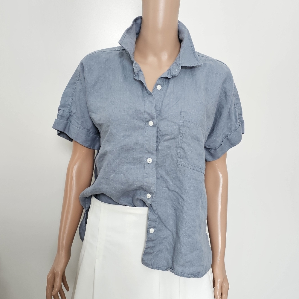 American Giant Linen Button Down Shirt - Picture 2 of 10